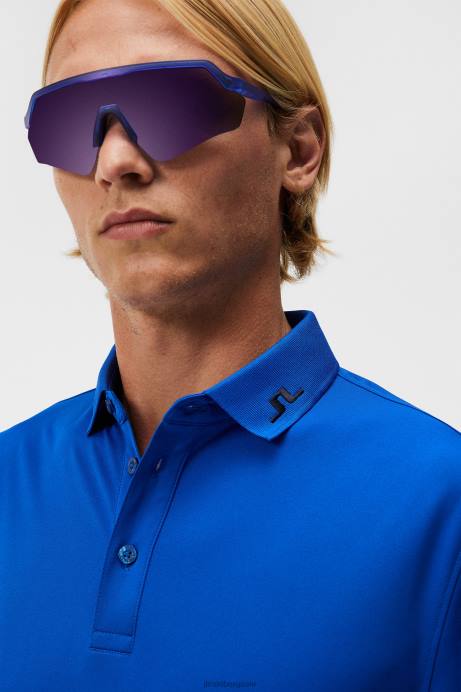 Men J.Lindeberg Surf the Web Heath Polo Clothing 8R62123