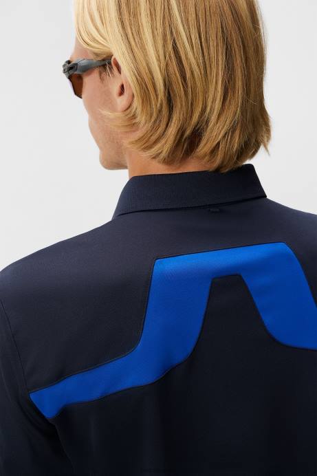 Men J.Lindeberg Surf the Web Kv Polo Clothing 8R6279