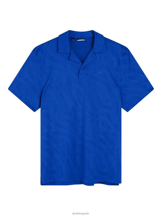 Men J.Lindeberg Surf the Web Resort Relaxed Polo Clothing 8R62153