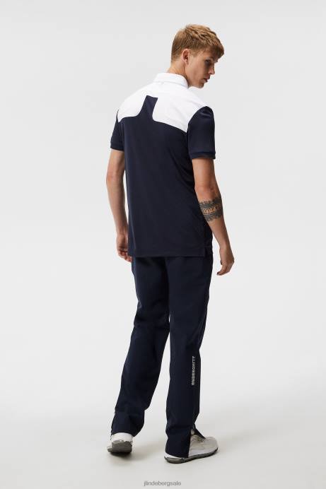 Men J.Lindeberg White Jeff Polo Clothing 8R62119