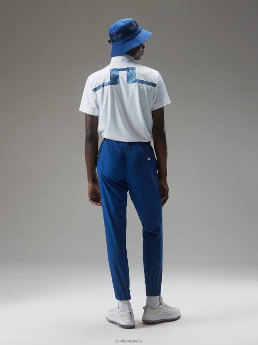 Men J.Lindeberg White Martin Polo Clothing 8R62336