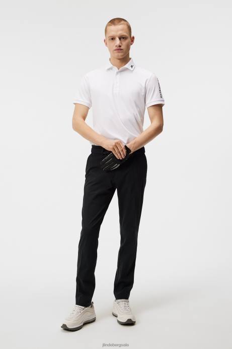 Men J.Lindeberg White Tour Tech Slim Polo Clothing 8R62235