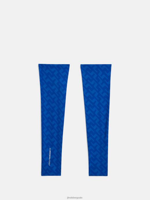 Men J.Lindeberg Blue Painted Bridge Ray Print Sleeves Accessory 8R62792