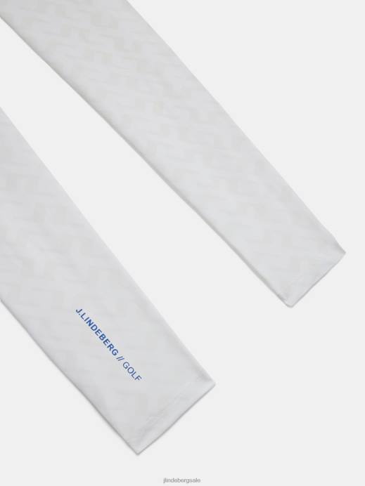 Men J.Lindeberg White Printed Bridge Ray Print Sleeves Accessory 8R62793