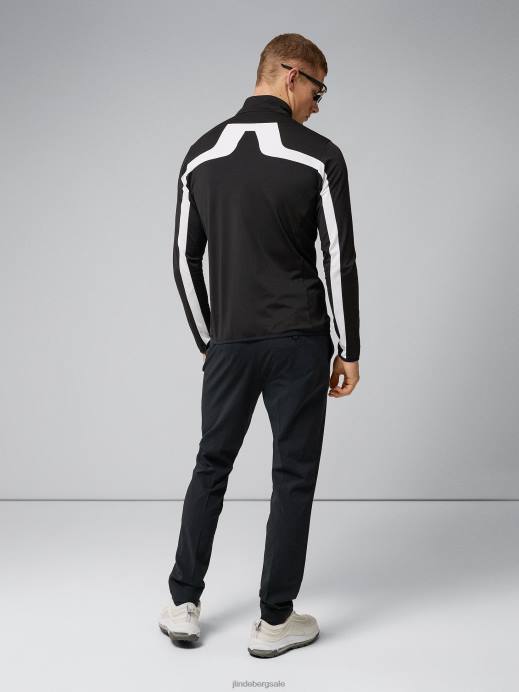 Men J.Lindeberg Black Jarvis Mid Layer Clothing 8R62672