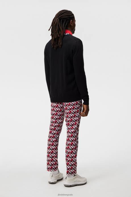 Men J.Lindeberg Black Lymann Knitted Sweater Clothing 8R62557