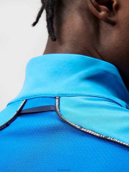 Men J.Lindeberg Brilliant Blue Terry Mid Layer Clothing 8R62633