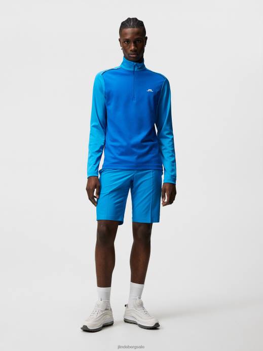 Men J.Lindeberg Brilliant Blue Terry Mid Layer Clothing 8R62633