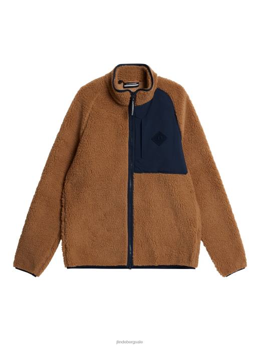 Men J.Lindeberg Chipmunk Zeke Pile Mid Layer Clothing 8R62502