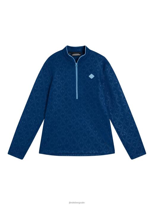 Men J.Lindeberg Estate Blue Drumstick Mid Layer Clothing 8R62511