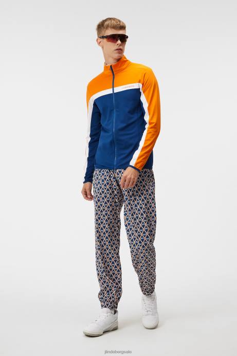 Men J.Lindeberg Estate Blue Jarvis Mid Layer Clothing 8R62517