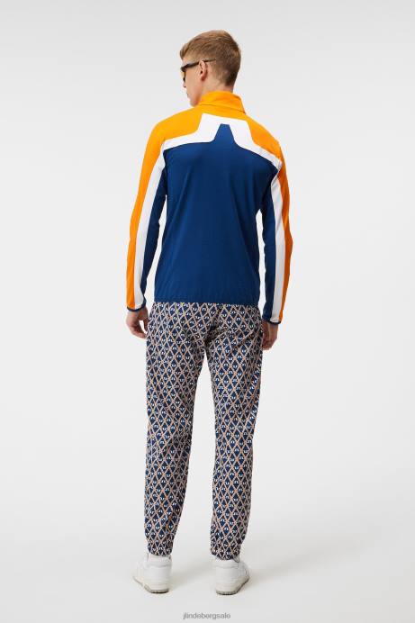 Men J.Lindeberg Estate Blue Jarvis Mid Layer Clothing 8R62517