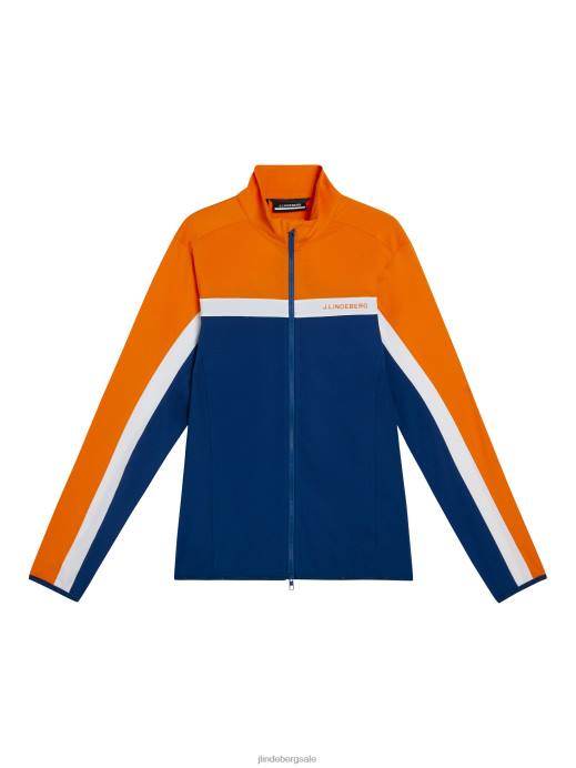 Men J.Lindeberg Estate Blue Jarvis Mid Layer Clothing 8R62517