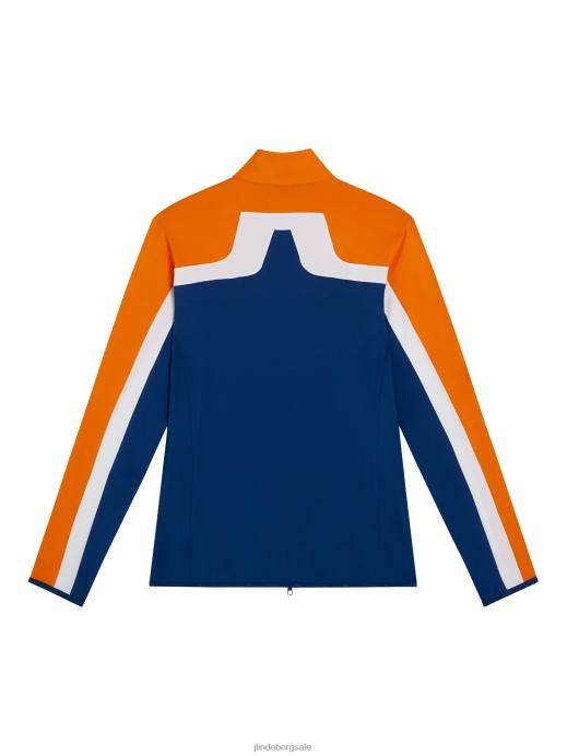 Men J.Lindeberg Estate Blue Jarvis Mid Layer Clothing 8R62517