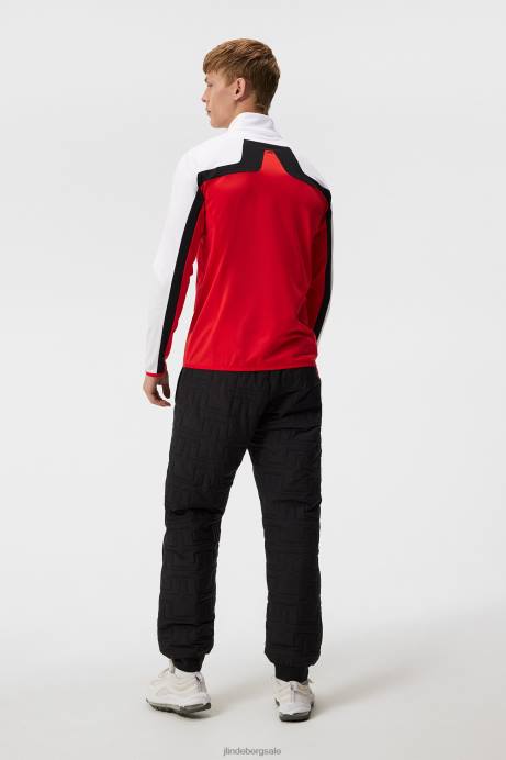 Men J.Lindeberg Fiery Red Jarvis Mid Layer Clothing 8R62519