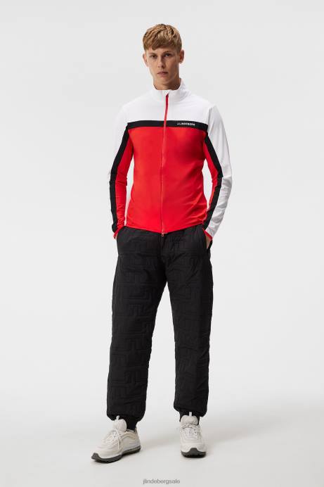 Men J.Lindeberg Fiery Red Jarvis Mid Layer Clothing 8R62519