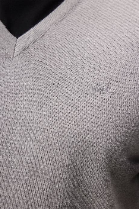 Men J.Lindeberg Grey Melange Liam Knitted Vest Clothing 8R62546