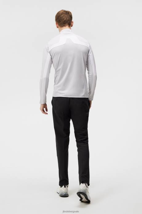 Men J.Lindeberg Light Grey Melange Jarvis Mid Layer Clothing 8R62620