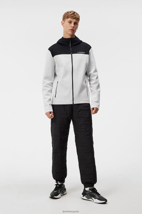 Men J.Lindeberg Light Grey Melange Jeff Hoodie Clothing 8R62525