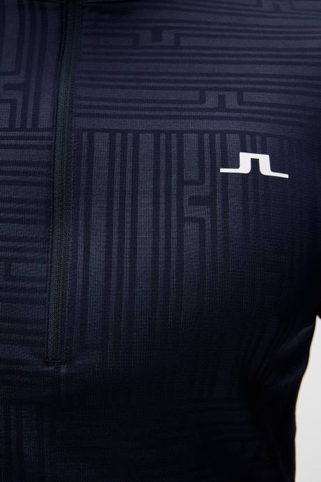 Men J.Lindeberg Navy Danny Debossed Mid Layer Clothing 8R62629