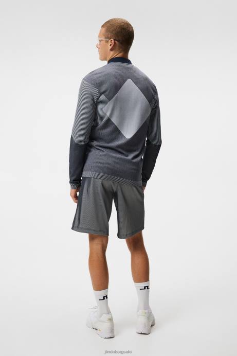 Men J.Lindeberg Navy Diamond Seamless Mid Layer Clothing 8R62645