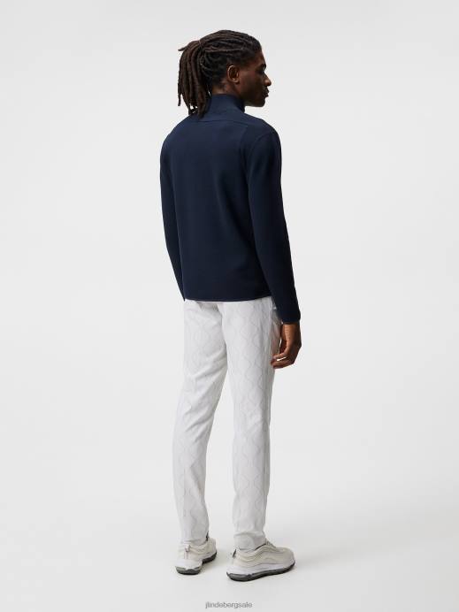 Men J.Lindeberg Navy Marc Knitted Sweater Clothing 8R62596