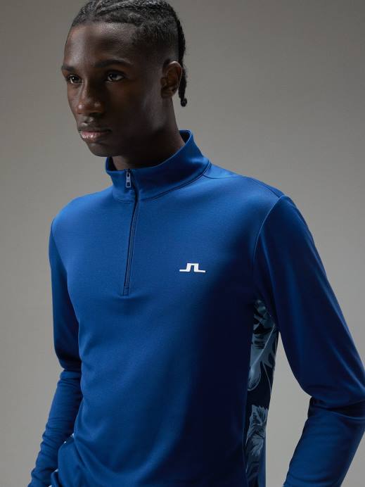 Men J.Lindeberg Navy Peony Emanuel Mid Layer Clothing 8R62663