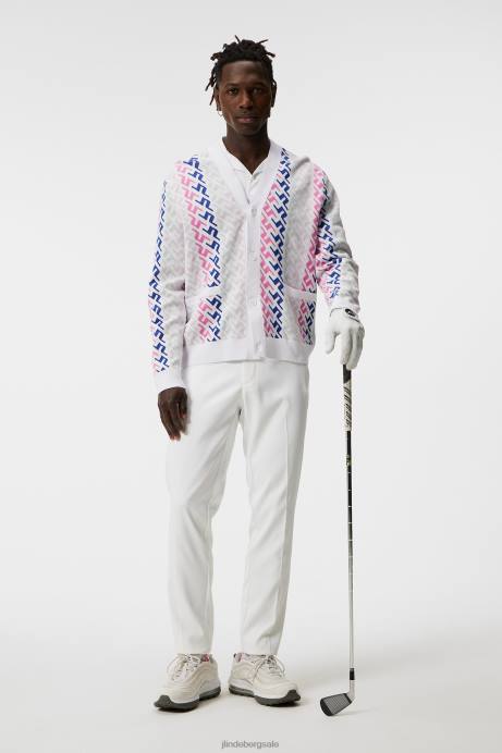 Men J.Lindeberg Pink Painted Bridge Vice Knitted Sweater Clothing 8R62564