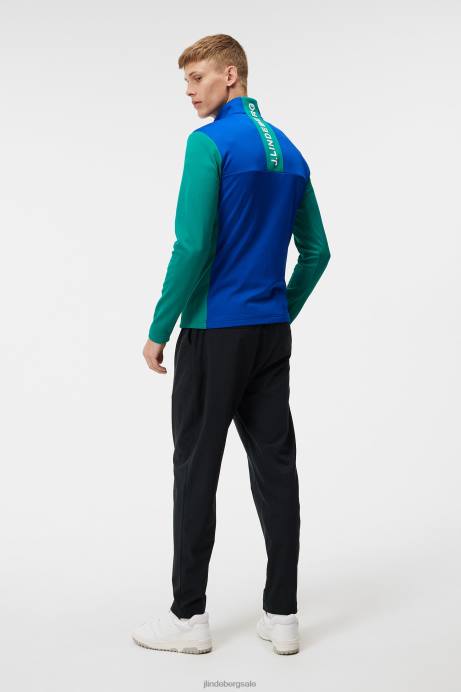 Men J.Lindeberg Proud Peacock Banks Mid Layer Clothing 8R62497