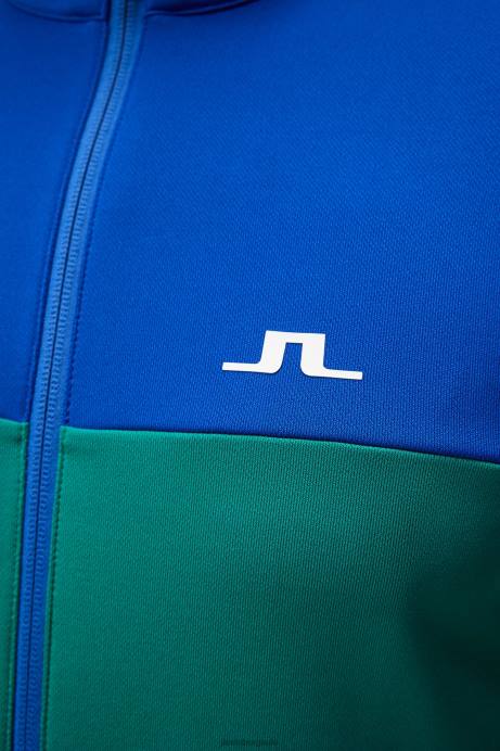 Men J.Lindeberg Proud Peacock Banks Mid Layer Clothing 8R62497