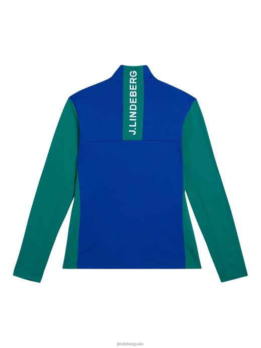 Men J.Lindeberg Proud Peacock Banks Mid Layer Clothing 8R62497