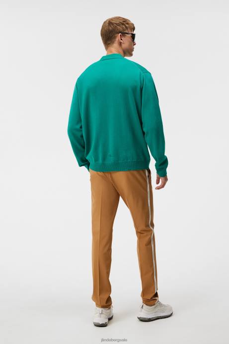 Men J.Lindeberg Proud Peacock Lucas Knitted Cardigan Clothing 8R62551