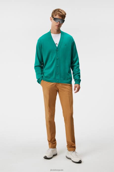 Men J.Lindeberg Proud Peacock Lucas Knitted Cardigan Clothing 8R62551