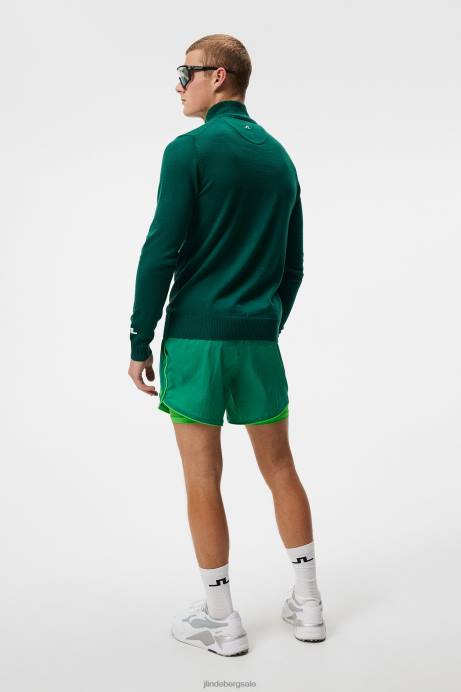 Men J.Lindeberg Rain Forest Kian Zipped Sweater Clothing 8R62655