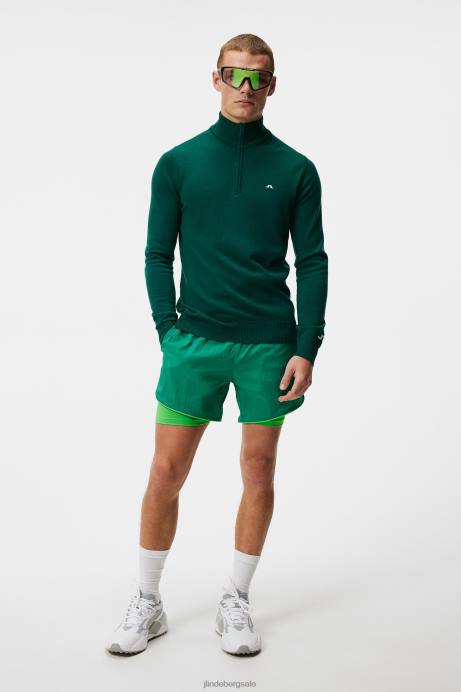 Men J.Lindeberg Rain Forest Kian Zipped Sweater Clothing 8R62655