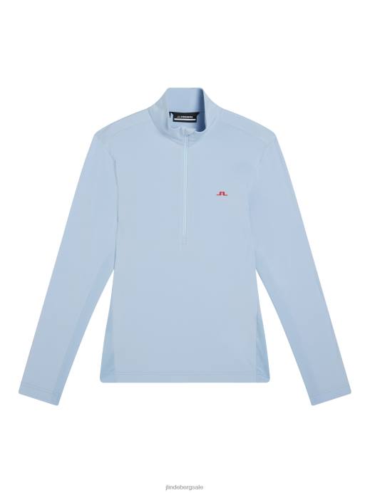 Men J.Lindeberg Skyway Luke Half Zip Mid Layer Clothing 8R62529