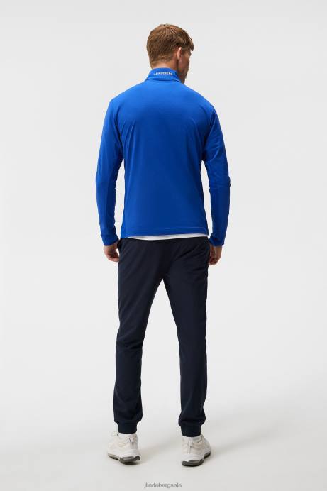 Men J.Lindeberg Surf the Web Luke Half Zip Mid Layer Clothing 8R62530
