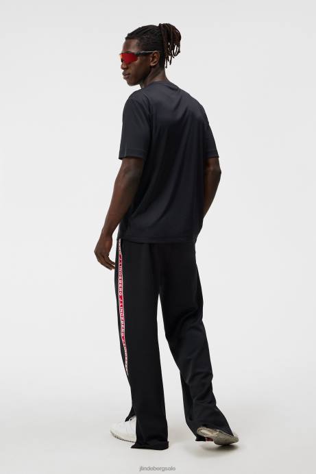 Men J.Lindeberg Black Ade T-shirt Clothing 8R6210