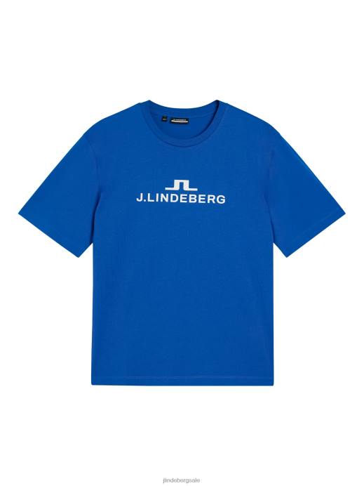 Men J.Lindeberg Lapis Blue Alpha T-shirt Clothing 8R62180