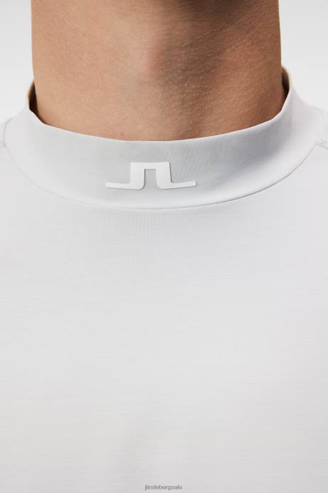 Men J.Lindeberg Light Grey Melange Alf T-shirt Clothing 8R6267