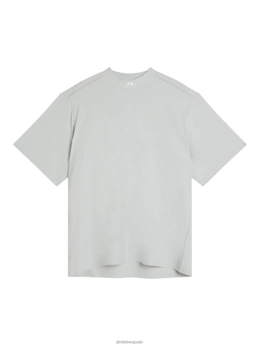 Men J.Lindeberg Light Grey Melange Alf T-shirt Clothing 8R6267