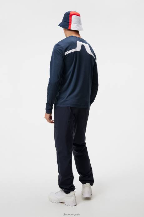 Men J.Lindeberg Navy Active Long Sleeve T-shirt Clothing 8R62162