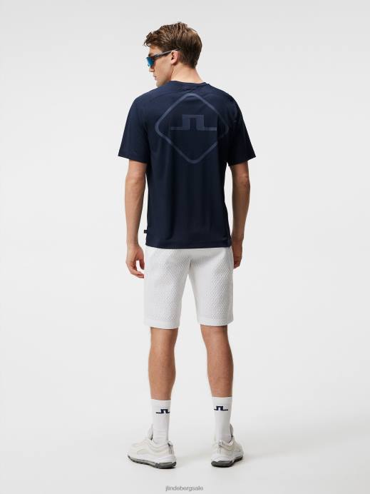 Men J.Lindeberg Navy Diamond Tee Clothing 8R62172