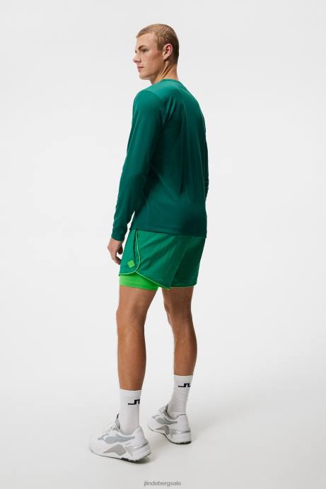 Men J.Lindeberg Rain Forest Ade Long Sleeve T-shirt Clothing 8R62160