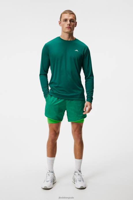 Men J.Lindeberg Rain Forest Ade Long Sleeve T-shirt Clothing 8R62160