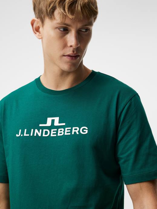 Men J.Lindeberg Rain Forest Alpha T-shirt Clothing 8R62177
