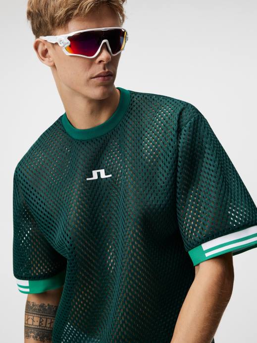 Men J.Lindeberg Rain Forest Spencer Tee Clothing 8R62165