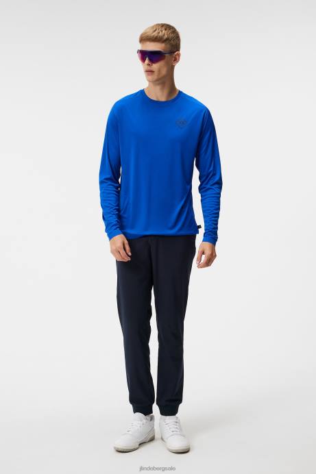 Men J.Lindeberg Surf the Web Diamond Long Sleeve T-shirt Clothing 8R6212