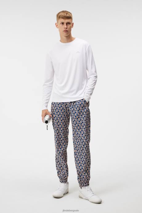 Men J.Lindeberg White Ade Long Sleeve T-shirt Clothing 8R626