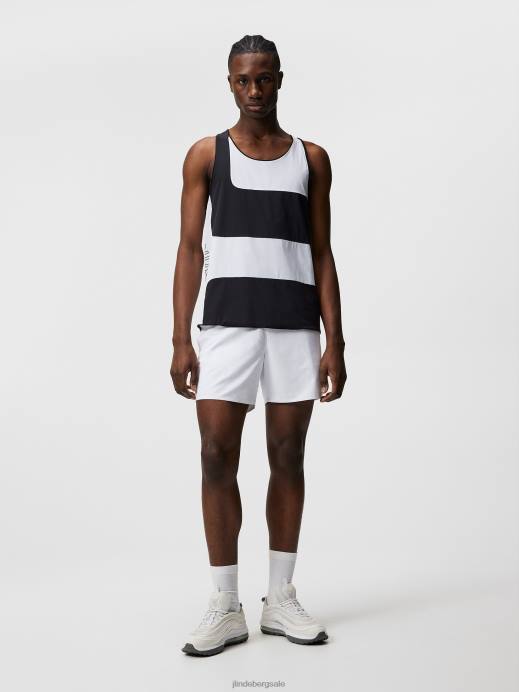 Men J.Lindeberg White Big Bridge Tank Top Clothing 8R62183